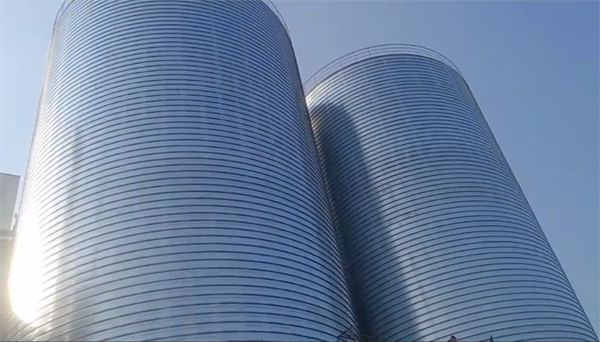 博湖2座混凝土高架卷板仓