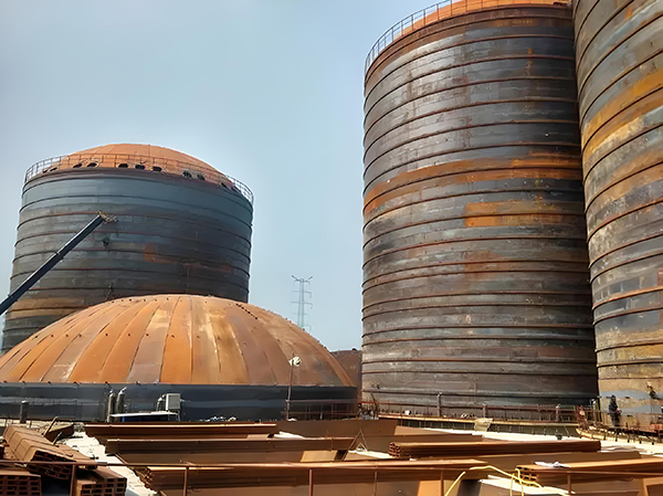 博湖焦粉钢板仓